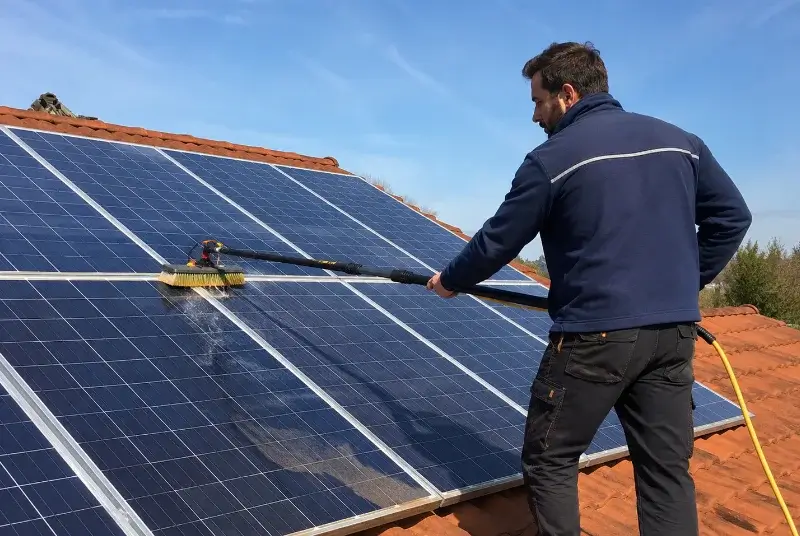 Nettoyage et entretien de panneaux solaires à Marquefave